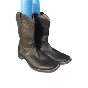 Justin Black Boots Square Toe11EE  3909