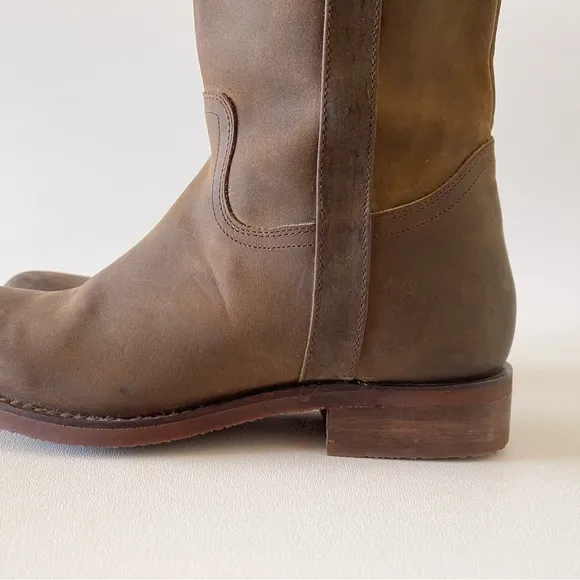 Justin Boots Bay Apache MSL501 Tall Zip Riding Equestrian Western Festival 8.5