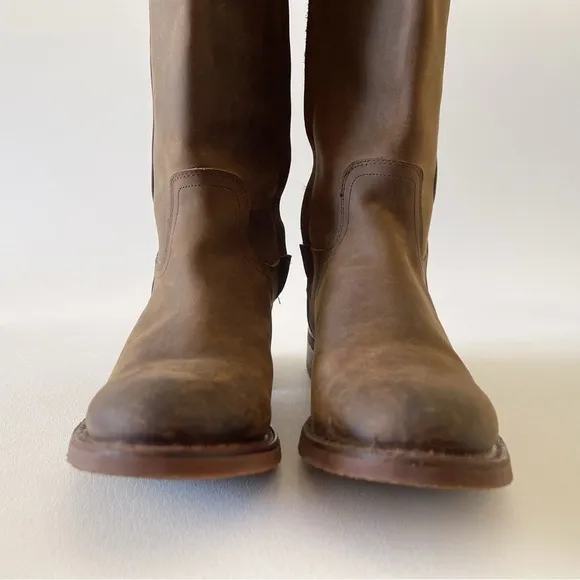 Justin Boots Bay Apache MSL501 Tall Zip Riding Equestrian Western Festival 8.5