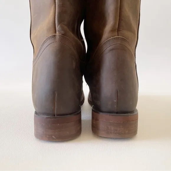 Justin Boots Bay Apache MSL501 Tall Zip Riding Equestrian Western Festival 8.5