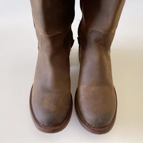 Justin Boots Bay Apache MSL501 Tall Zip Riding Equestrian Western Festival 8.5