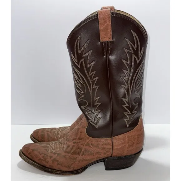 Justin Diamond Women Brown  10.5 Western Boots Equestrian Festival Cowboy Carter