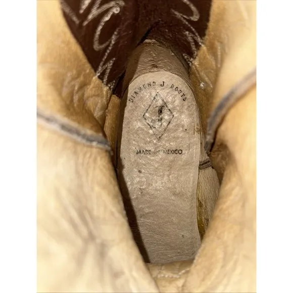 Justin Diamond Women Brown  10.5 Western Boots Equestrian Festival Cowboy Carter
