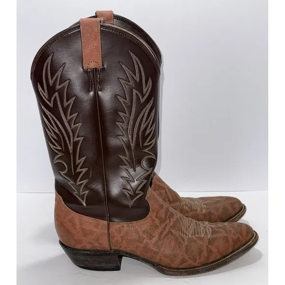 Justin Diamond Women Brown  10.5 Western Boots Equestrian Festival Cowboy Carter