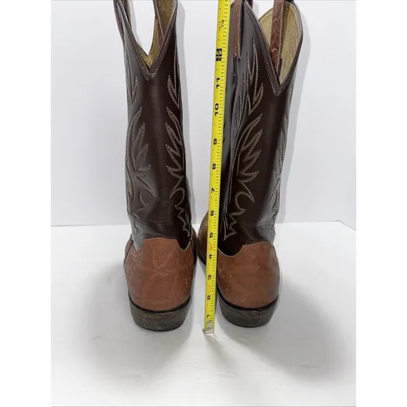 Justin Diamond Women Brown  10.5 Western Boots Equestrian Festival Cowboy Carter