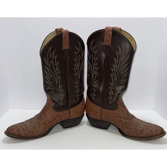 Justin Diamond Women Brown  10.5 Western Boots Equestrian Festival Cowboy Carter