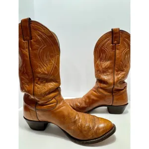 Justin leather cowboy boots 12B