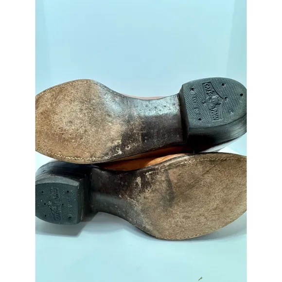 Justin leather cowboy boots 12B