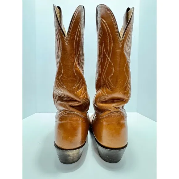 Justin leather cowboy boots 12B