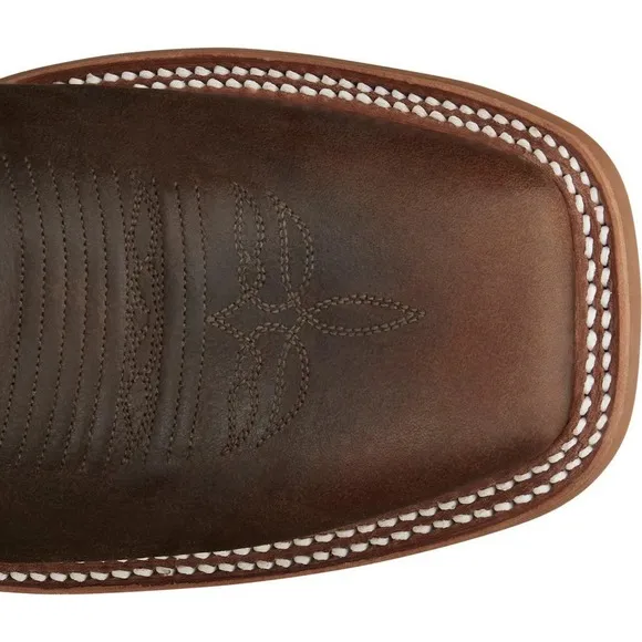 Justin Men's Bender Cowhide Leather Dark Brown Western Boots BR5348 Size 9.5 D‎