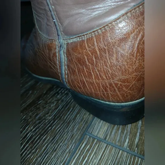 Justin men's size 5G cowboy boots leather western equestrian