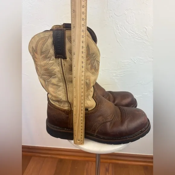JUSTIN Superintendent 11 inch Steel Toe Boot Western Cowboy Leather Work 11D