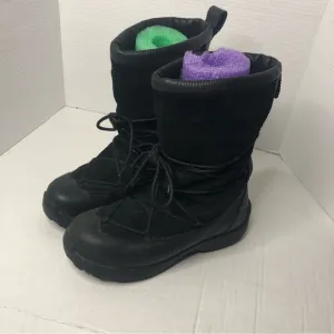 Kamik Boots Womens Size 8 Winter Thinsulate Insulation Black Leather Suede