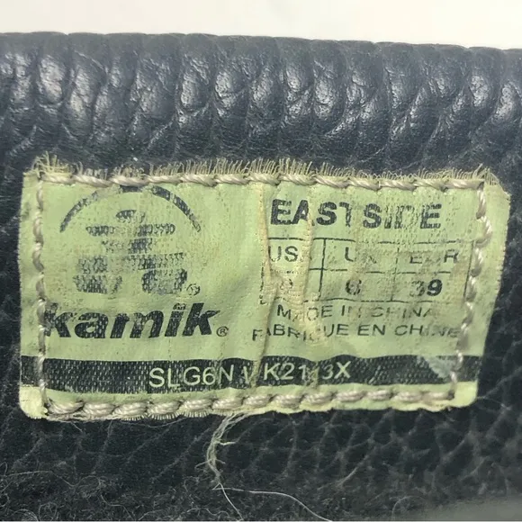 Kamik Boots Womens Size 8 Winter Thinsulate Insulation Black Leather Suede