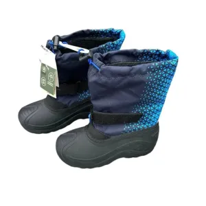 Kamik Frostsquad Boy’s Waterproof Winter Boots Size 2 Navy Blue