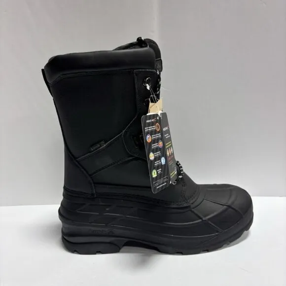 Kamik Men’s Nation Pro Black Winter Boots, Size 11 M