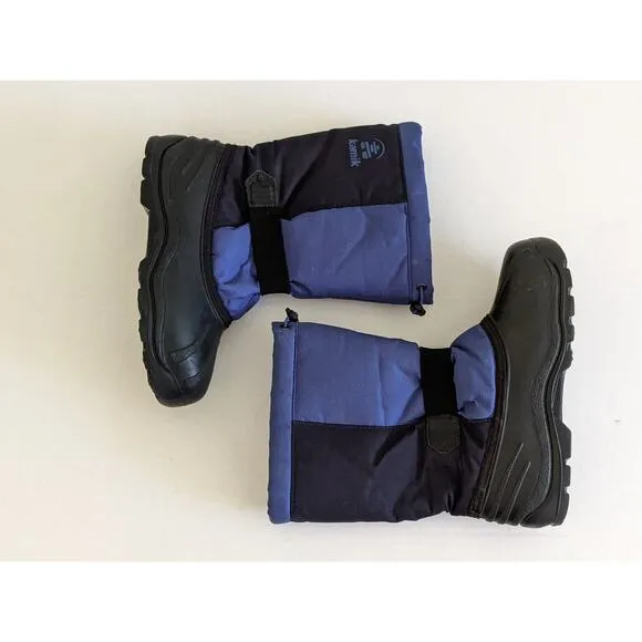 Kamik Snow Boots Sz 7 Big Kids/Womens Blue Navy Black Winter