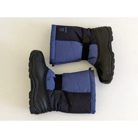 Kamik Snow Boots Sz 7 Big Kids/Womens Blue Navy Black Winter