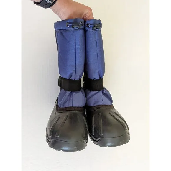 Kamik Snow Boots Sz 7 Big Kids/Womens Blue Navy Black Winter