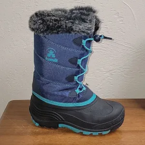 KAMIK SNOWANGEL SNOW BOOTS, SIZE 3 - LIKE NEW!