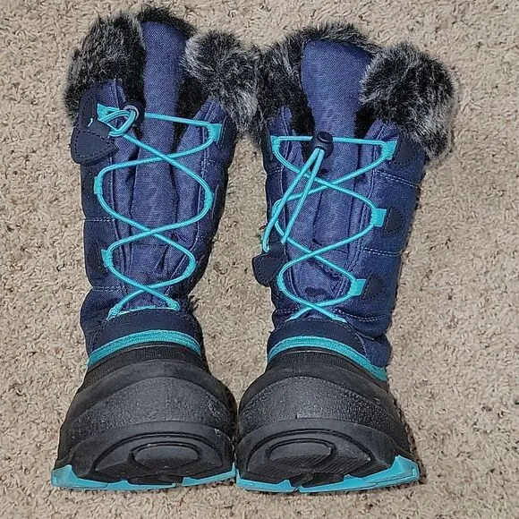 KAMIK SNOWANGEL SNOW BOOTS, SIZE 3 - LIKE NEW!