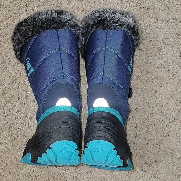 KAMIK SNOWANGEL SNOW BOOTS, SIZE 3 - LIKE NEW!