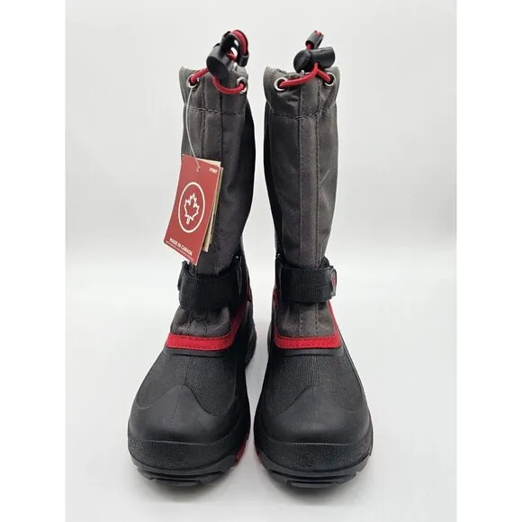 Kamik Women's Boots Size 4 Gray &amp; Black Waterproof Felt Lined Winter Boots