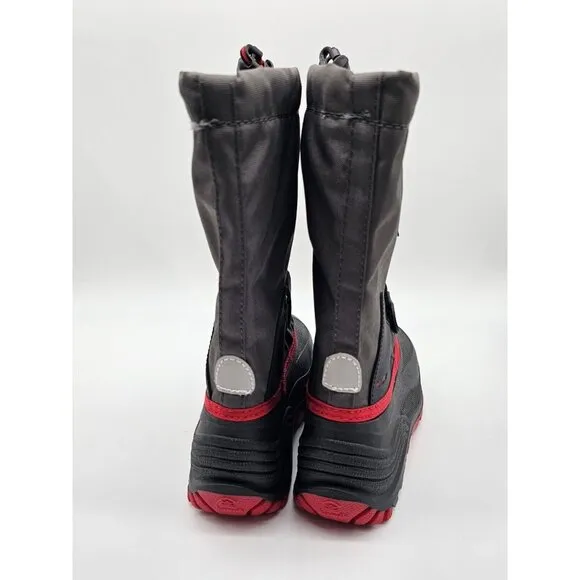 Kamik Women's Boots Size 4 Gray &amp; Black Waterproof Felt Lined Winter Boots