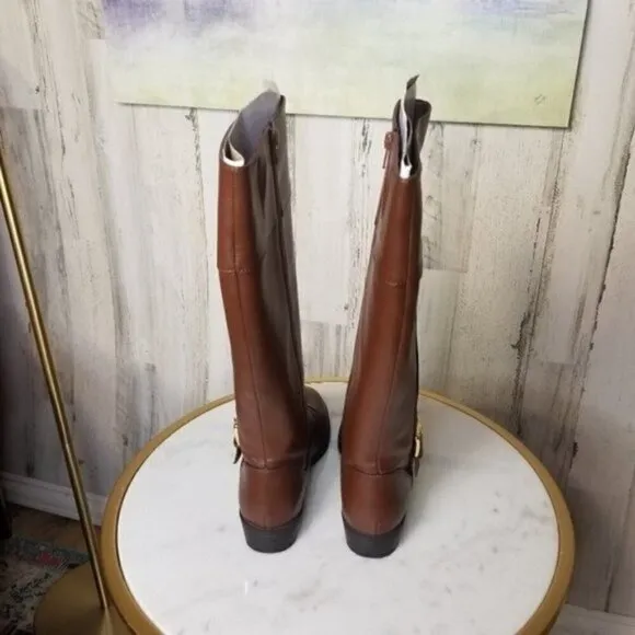 Karen Scott Deliee2 Riding Boots Cognac Brown