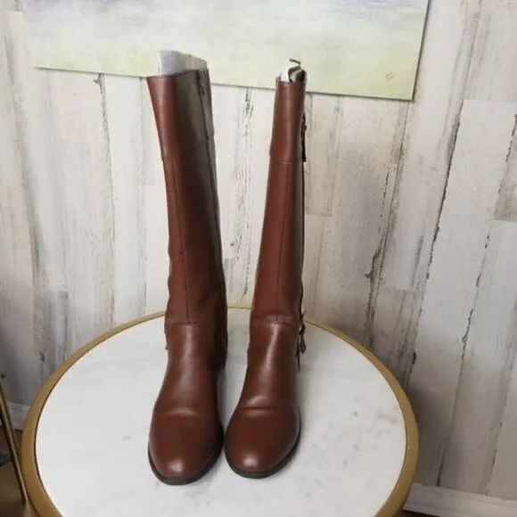 Karen Scott Deliee2 Riding Boots Cognac Brown