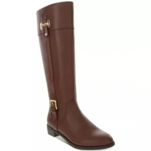 Karen Scott Deliee2 Riding Boots Cognac Brown