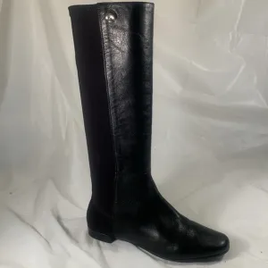 Kate Spade Olivia Women’s Black Italian Leather Riding Equestrian Pull On Boots