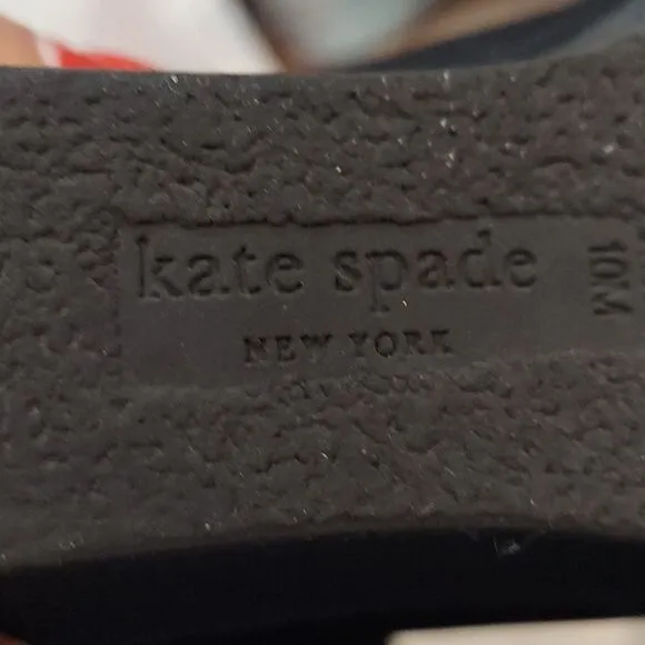 Kate Spade Tall Black Wedge Bow Winter Boots Sz 10