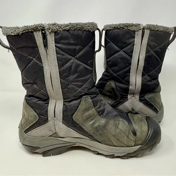 Keen Betty Women’s 200g Insulated Lined Winter Snow Boots Gray Black Size 10.5