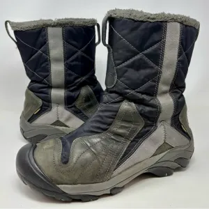Keen Betty Women’s 200g Insulated Lined Winter Snow Boots Gray Black Size 10.5