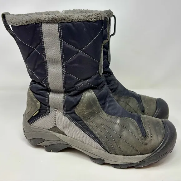 Keen Betty Women’s 200g Insulated Lined Winter Snow Boots Gray Black Size 10.5