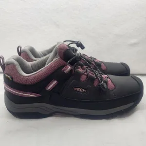 Keen Dry Waterproof Girl's Pink &amp; Gray Ankle Hiking Boots Size 7 New