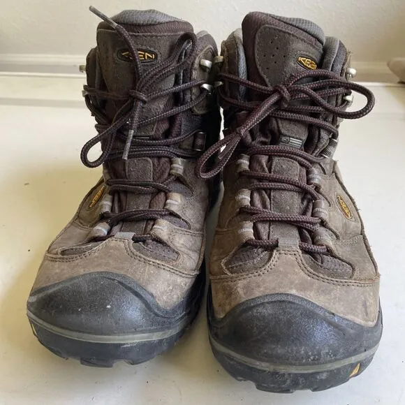 Keen Durand II Boots Men's 11.5 Brown Waterproof Mid Top Hiking USA Made*