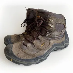 Keen Durand II Boots Men's 11.5 Brown Waterproof Mid Top Hiking USA Made*