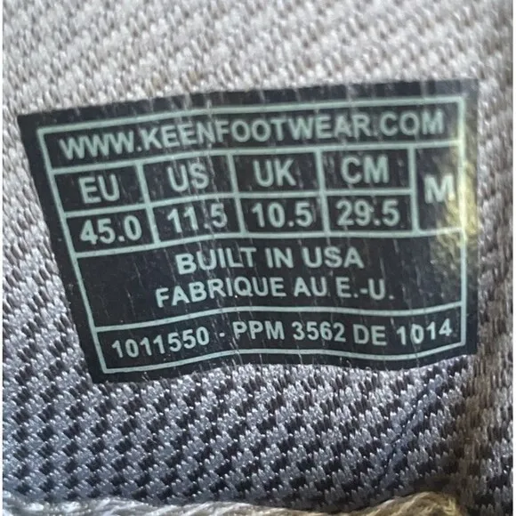 Keen Durand II Boots Men's 11.5 Brown Waterproof Mid Top Hiking USA Made*