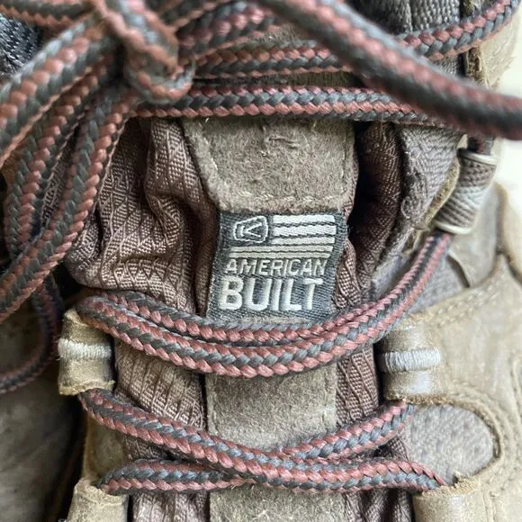 Keen Durand II Boots Men's 11.5 Brown Waterproof Mid Top Hiking USA Made*