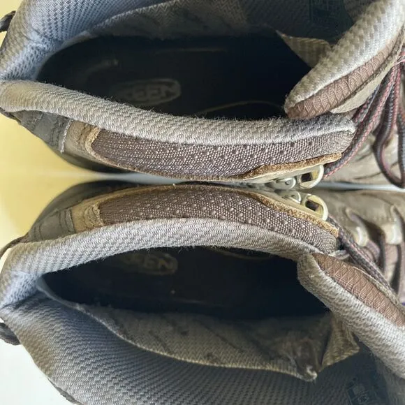 Keen Durand II Boots Men's 11.5 Brown Waterproof Mid Top Hiking USA Made*
