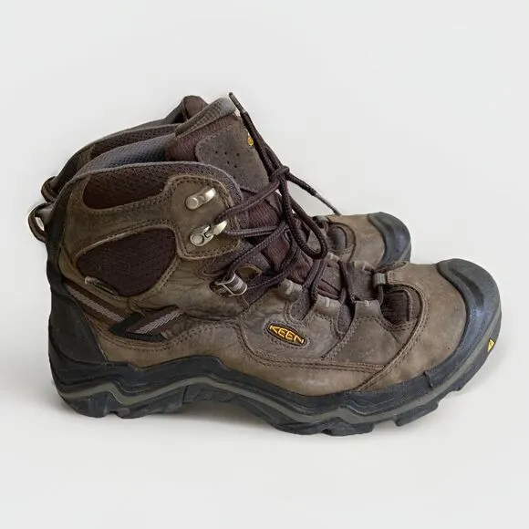 Keen Durand II Boots Men's 11.5 Brown Waterproof Mid Top Hiking USA Made*