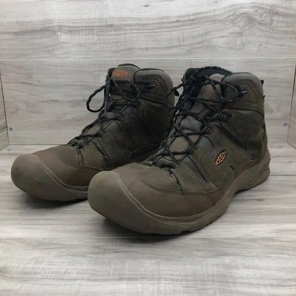 Keen Hiking Boots Mens 15 Circadia Brown Leather Lace Up Outdoor Shoes