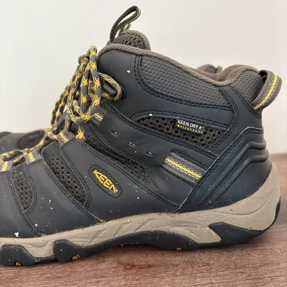 KEEN Koven Waterproof Mid Hiking Boots Men Size 12 Leather Outdoor Trail Camping