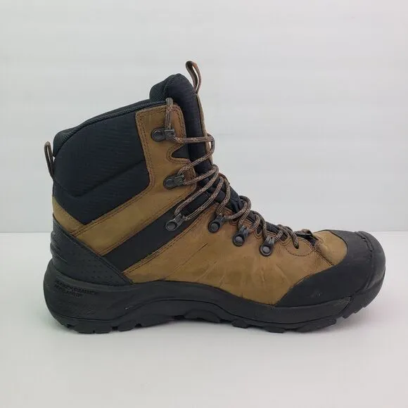 Keen Revel IV Mens Size 12 Brown Leather Polar Insulated Waterproof Hiking Boots