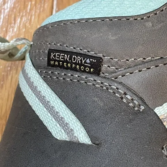KEEN Unisex Youth Ridge Flex Mid Height Waterproof Leather Hiking Boots Size 3