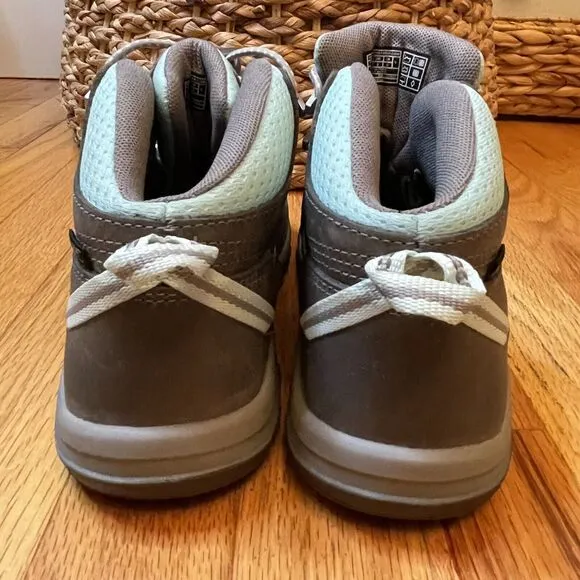 KEEN Unisex Youth Ridge Flex Mid Height Waterproof Leather Hiking Boots Size 3