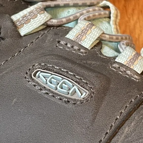 KEEN Unisex Youth Ridge Flex Mid Height Waterproof Leather Hiking Boots Size 3