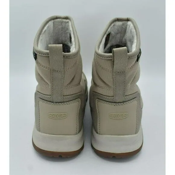 Keen Women Size 8.5 Terradora II Waterproof Ankle Pull On Taupe Birch Snow Boots